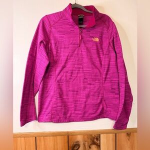 The North Face Pink Quarter-Zip Sweatshirt